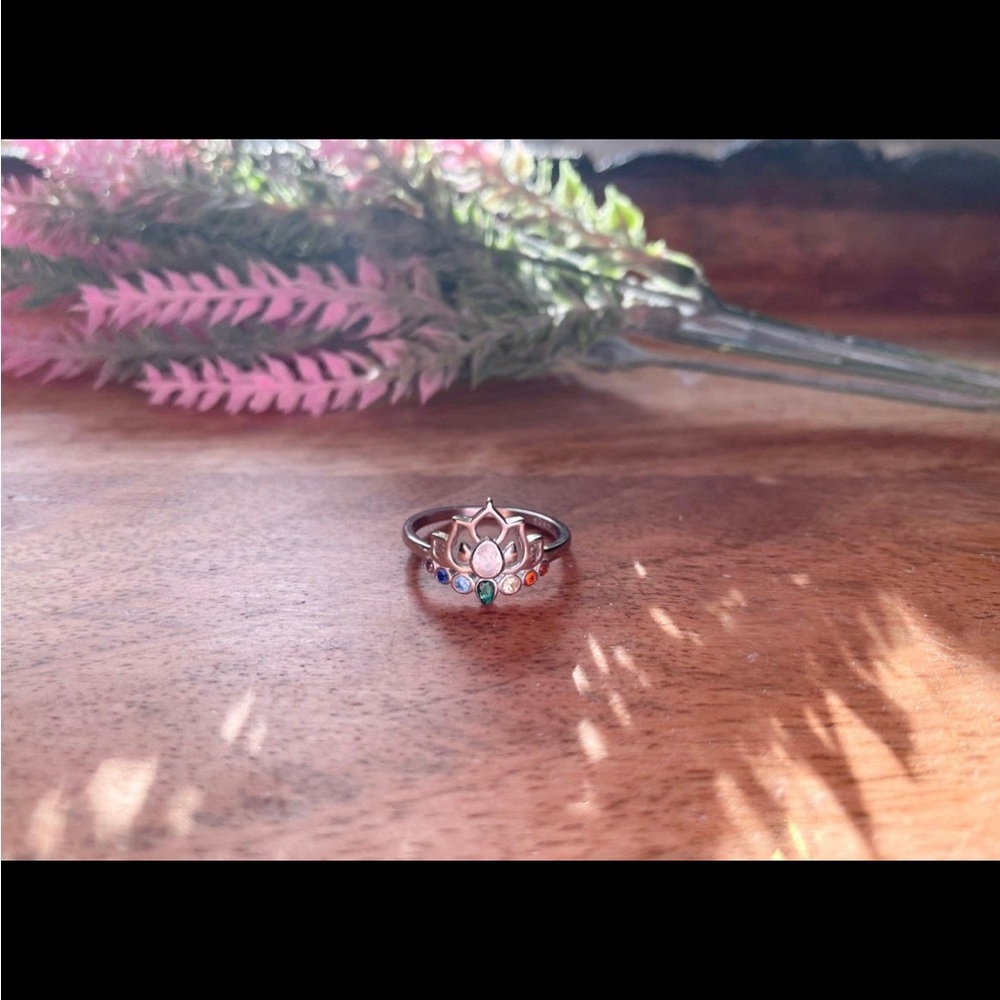 Chakra Ring, 925 Sterling Silver - image 3